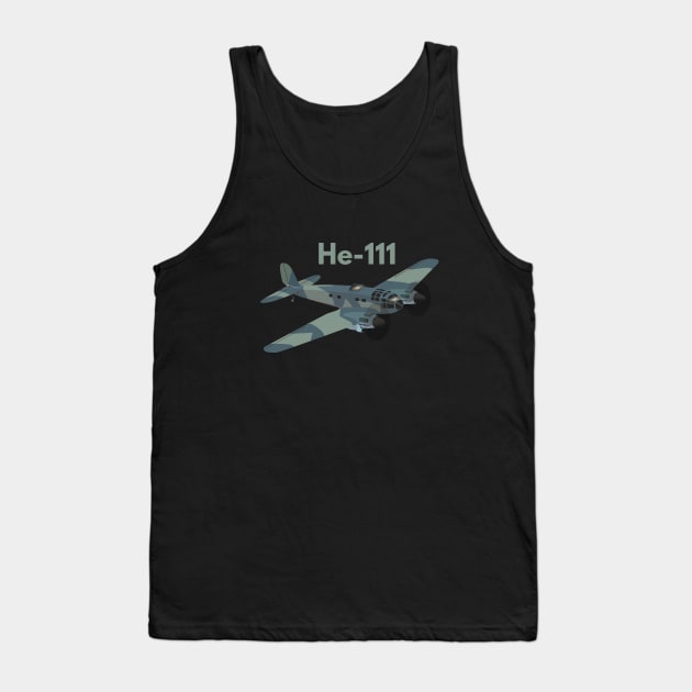 Heinkel He 111 German WW2 Bomber Airplane Tank Top by NorseTech